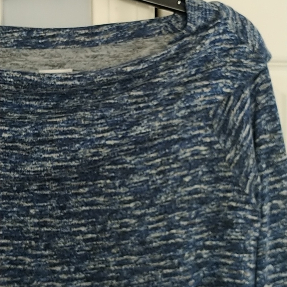 Zenergy by Chico's Asymmetrical Cowl Neck Off The Shoulder Tunic Top Small - Picture 5 of 11